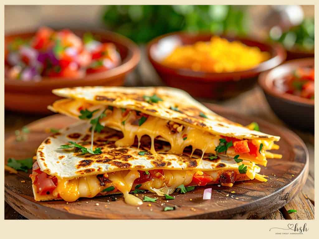 Leftover Beef Brisket Recipes That Turn Yesterday’s Dinner Into Something New 8 Crispy leftover beef brisket quesadillas with melted cheese peppers and fresh cilantro on wooden board